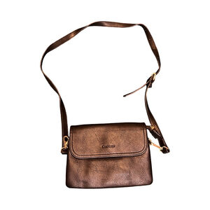 Women's Choliss Black Vegan Leather Crossbody Bag with Gold Hardware NWOT